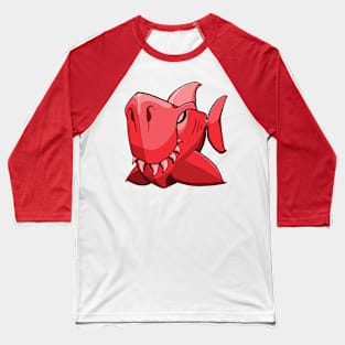 Shark - Cherry Tomato Red Baseball T-Shirt